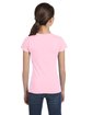 LAT Girls' Fine Jersey T-Shirt pink ModelBack