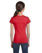 LAT Girls' Fine Jersey T-Shirt red ModelBack