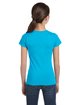 LAT Girls' Fine Jersey T-Shirt aqua ModelBack