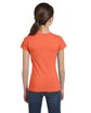 LAT Girls' Fine Jersey T-Shirt papaya ModelBack