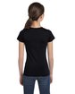 LAT Girls' Fine Jersey T-Shirt black ModelBack