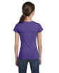 LAT Girls' Fine Jersey T-Shirt purple ModelBack