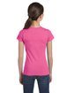 LAT Girls' Fine Jersey T-Shirt raspberry ModelBack