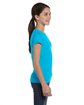 LAT Girls' Fine Jersey T-Shirt aqua ModelSide