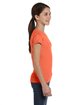 LAT Girls' Fine Jersey T-Shirt papaya ModelSide