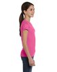 LAT Girls' Fine Jersey T-Shirt raspberry ModelSide