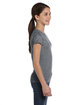 LAT Girls' Fine Jersey T-Shirt granite heather ModelSide