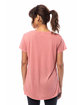 Alternative Ladies' Slinky-Jersey V-Neck T-Shirt rose bloom ModelBack