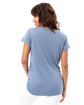 Alternative Ladies' Slinky-Jersey V-Neck T-Shirt stonewash blue ModelBack