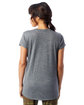 Alternative Ladies' Slinky-Jersey V-Neck T-Shirt ash heather ModelBack