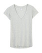 Alternative Ladies' Slinky-Jersey V-Neck T-Shirt oatmeal heather FlatFront