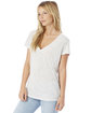 Alternative Ladies' Slinky-Jersey V-Neck T-Shirt oatmeal heather ModelSide