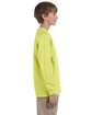 Jerzees Youth DRI-POWER ACTIVE Long-Sleeve T-Shirt safety green ModelSide