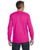 Jerzees Adult DRI-POWER® ACTIVE Long-Sleeve T-Shirt CYBER PINK ModelBack