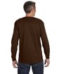 Jerzees Adult DRI-POWER® ACTIVE Long-Sleeve T-Shirt CHOCOLATE ModelBack