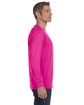 Jerzees Adult DRI-POWER® ACTIVE Long-Sleeve T-Shirt cyber pink ModelSide