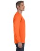 Jerzees Adult DRI-POWER® ACTIVE Long-Sleeve T-Shirt safety orange ModelSide