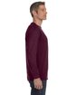 Jerzees Adult DRI-POWER® ACTIVE Long-Sleeve T-Shirt maroon ModelSide