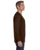 Jerzees Adult DRI-POWER® ACTIVE Long-Sleeve T-Shirt CHOCOLATE ModelSide