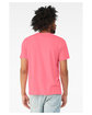 Bella + Canvas Unisex Heather CVC T-Shirt neon pink ModelBack