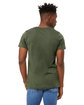 Bella + Canvas Unisex Made In The USA Jersey T-Shirt MILITARY GREEN ModelBack