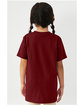 Bella + Canvas Youth Jersey T-Shirt cardinal ModelBack