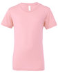 Bella + Canvas Youth Jersey T-Shirt pink OFFront
