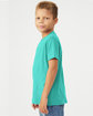 Bella + Canvas Youth Jersey T-Shirt teal ModelSide
