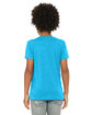 Bella + Canvas Youth CVC Jersey T-Shirt NEON BLUE ModelBack