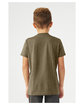 Bella + Canvas Youth CVC Jersey T-Shirt heather olive ModelBack