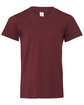 Bella + Canvas Youth CVC Jersey T-Shirt heather maroon OFFront