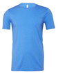 Bella + Canvas Youth CVC Jersey T-Shirt hthr colum blue OFFront