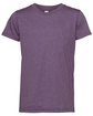Bella + Canvas Youth CVC Jersey T-Shirt hthr team purple OFFront