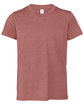 Bella + Canvas Youth CVC Jersey T-Shirt heather mauve OFFront