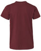 Bella + Canvas Youth CVC Jersey T-Shirt heather maroon OFBack