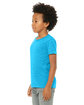 Bella + Canvas Youth CVC Jersey T-Shirt neon blue ModelQrt