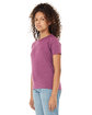 Bella + Canvas Youth CVC Jersey T-Shirt heather magenta ModelQrt