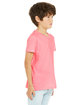 Bella + Canvas Youth CVC Jersey T-Shirt neon pink ModelSide