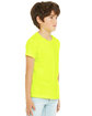 Bella + Canvas Youth CVC Jersey T-Shirt neon yellow ModelSide