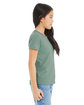 Bella + Canvas Youth CVC Jersey T-Shirt HTHR DUSTY BLUE ModelSide