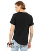Bella + Canvas FWD Fashion Men's Curved Hem Short Sleeve T-Shirt black ModelBack