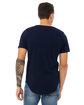 Bella + Canvas FWD Fashion Men's Curved Hem Short Sleeve T-Shirt navy ModelBack