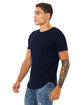 Bella + Canvas FWD Fashion Men's Curved Hem Short Sleeve T-Shirt navy ModelQrt
