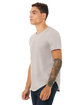 Bella + Canvas FWD Fashion Men's Curved Hem Short Sleeve T-Shirt hthr cool grey ModelQrt