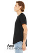 Bella + Canvas FWD Fashion Men's Curved Hem Short Sleeve T-Shirt black ModelSide