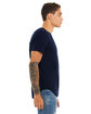 Bella + Canvas FWD Fashion Men's Curved Hem Short Sleeve T-Shirt navy ModelSide