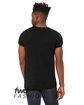 Bella + Canvas FWD Fashion Unisex Jersey Rolled Cuff T-Shirt BLACK ModelBack