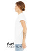 Bella + Canvas FWD Fashion Unisex Jersey Rolled Cuff T-Shirt WHITE ModelSide