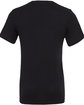 Bella + Canvas Unisex Jersey Short-Sleeve V-Neck T-Shirt black FlatBack