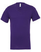 Bella + Canvas Unisex Jersey Short-Sleeve V-Neck T-Shirt TEAM PURPLE FlatFront